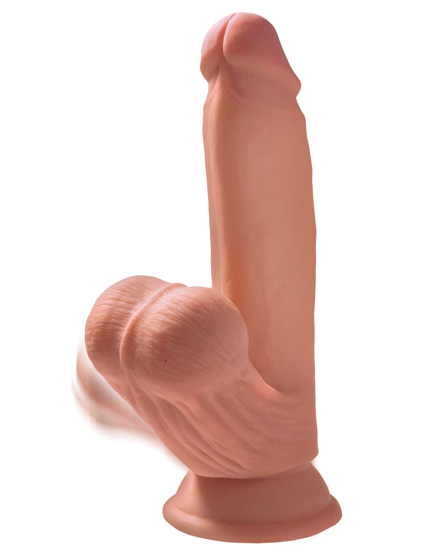 King Cock Plus - 3D Triple Density Swinging Balls 7 inch - Caramel