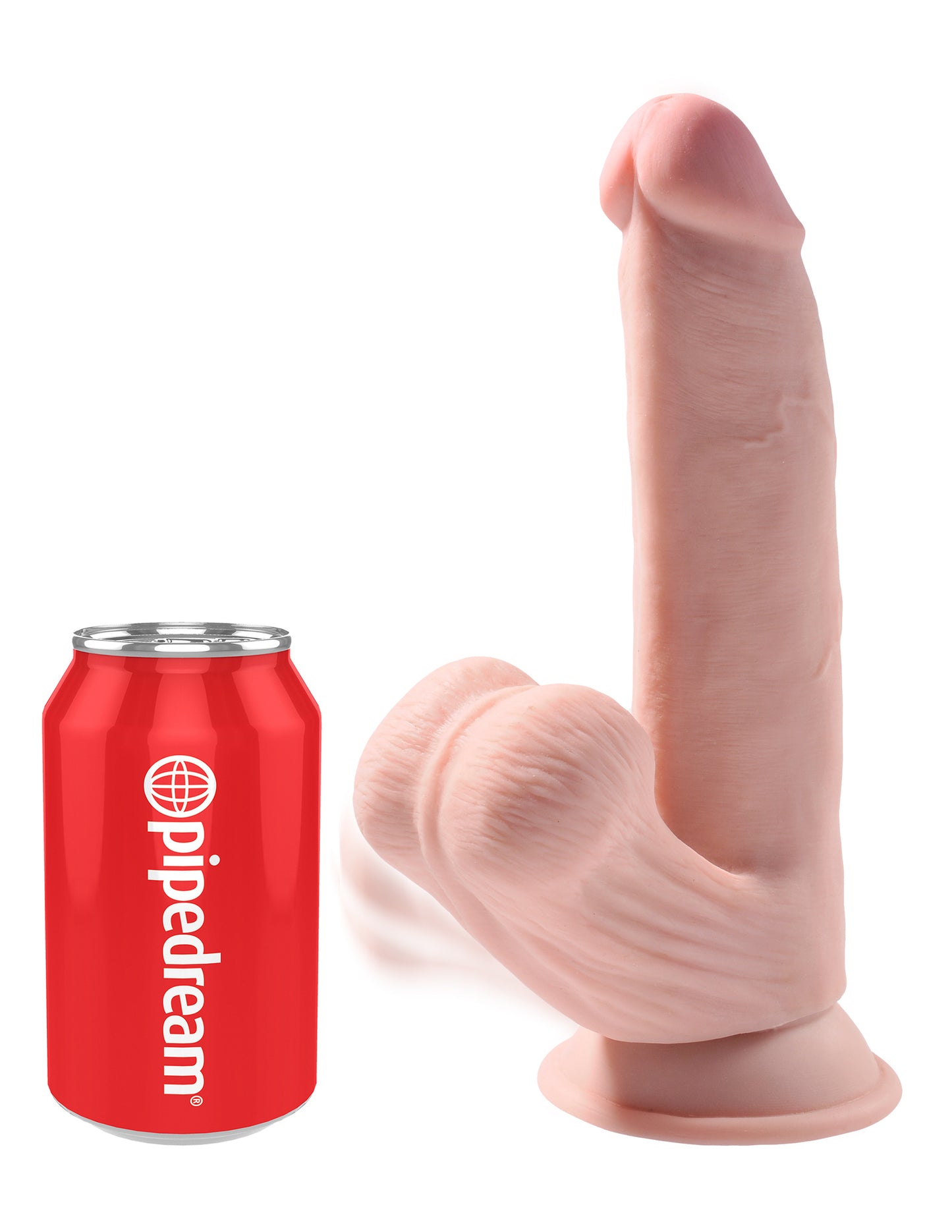 King Cock Plus - 3D Triple Density Swinging Balls 8 inch - Light