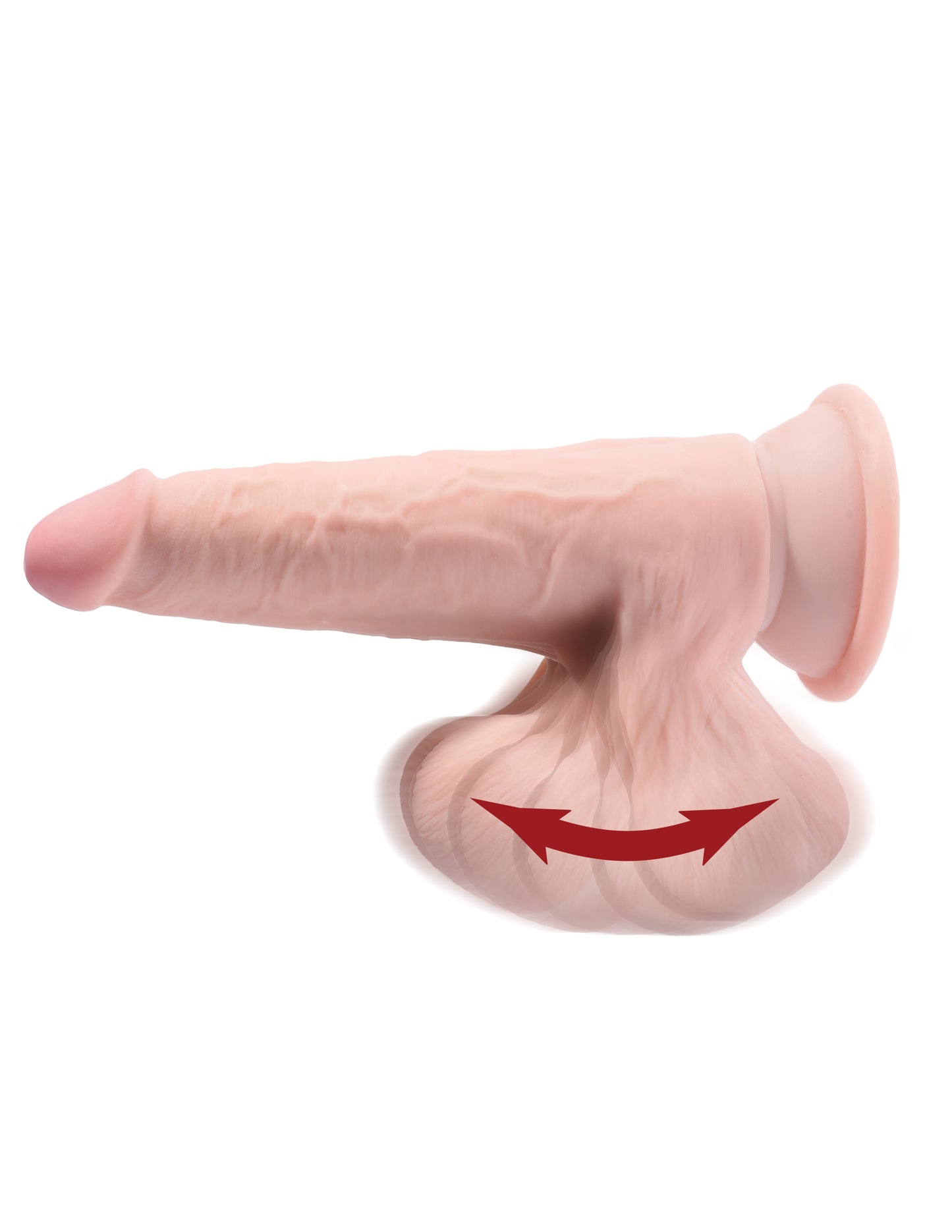 King Cock Plus - 3D Triple Density Swinging Balls 8 inch - Light