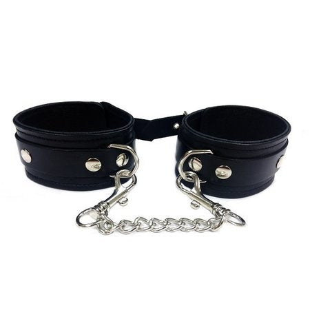 Rouge - Leather Ankle Cuffs - Black