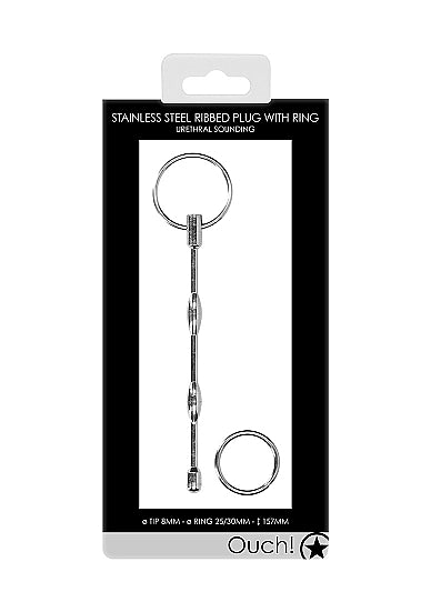 OUCH - Ribbed Dilator 5 inch 8 MM