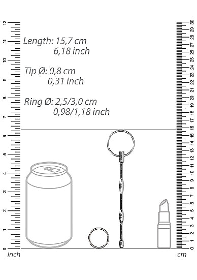 OUCH - Ribbed Dilator 5 inch 8 MM