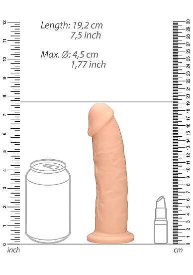 Real Rock Ultra - Silicone Dildo Without Balls - 19,2 cm - Light