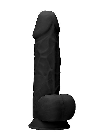 Real Rock Ultra - Silicone Dildo With Balls - 21,6 cm - Black