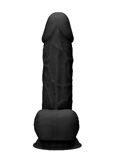Real Rock Ultra - Silicone Dildo With Balls - 21,6 cm - Black