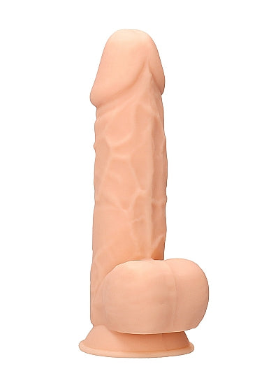 Real Rock Ultra - Silicone Dildo With Balls - 21,6 cm - Flesh