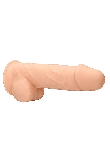 Real Rock Ultra - Silicone Dildo With Balls - 21,6 cm - Flesh