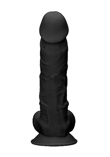 Real Rock Ultra - Silicone Dildo With Balls - 22,8 cm - Black