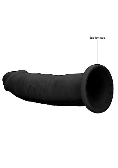 Real Rock Ultra - Silicone Dildo Without Balls - 22,8 cm - Black
