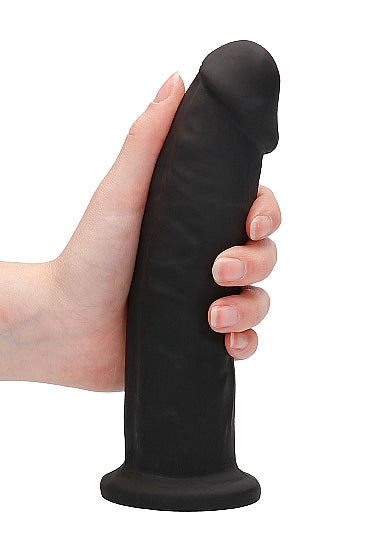 Real Rock Ultra - Silicone Dildo Without Balls - 22,8 cm - Black