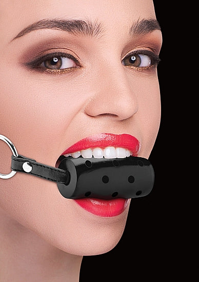 OUCH - Cylinder Gag - Black