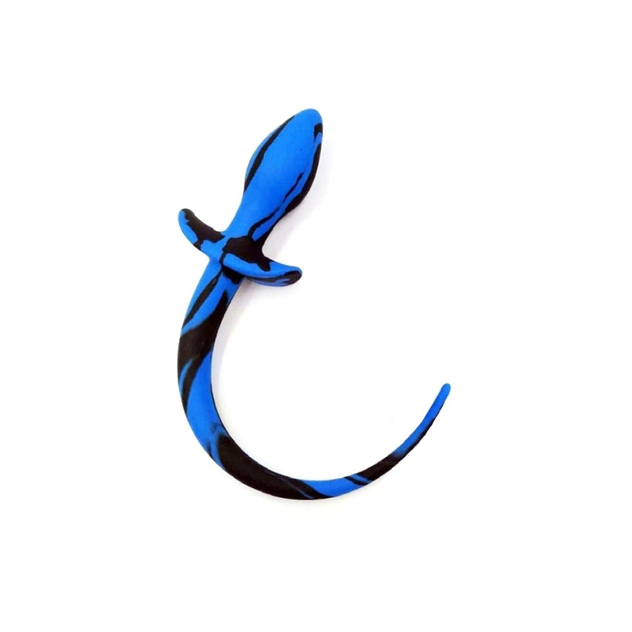 Kinky Puppy - Silicone Tail Plug Blue/Black