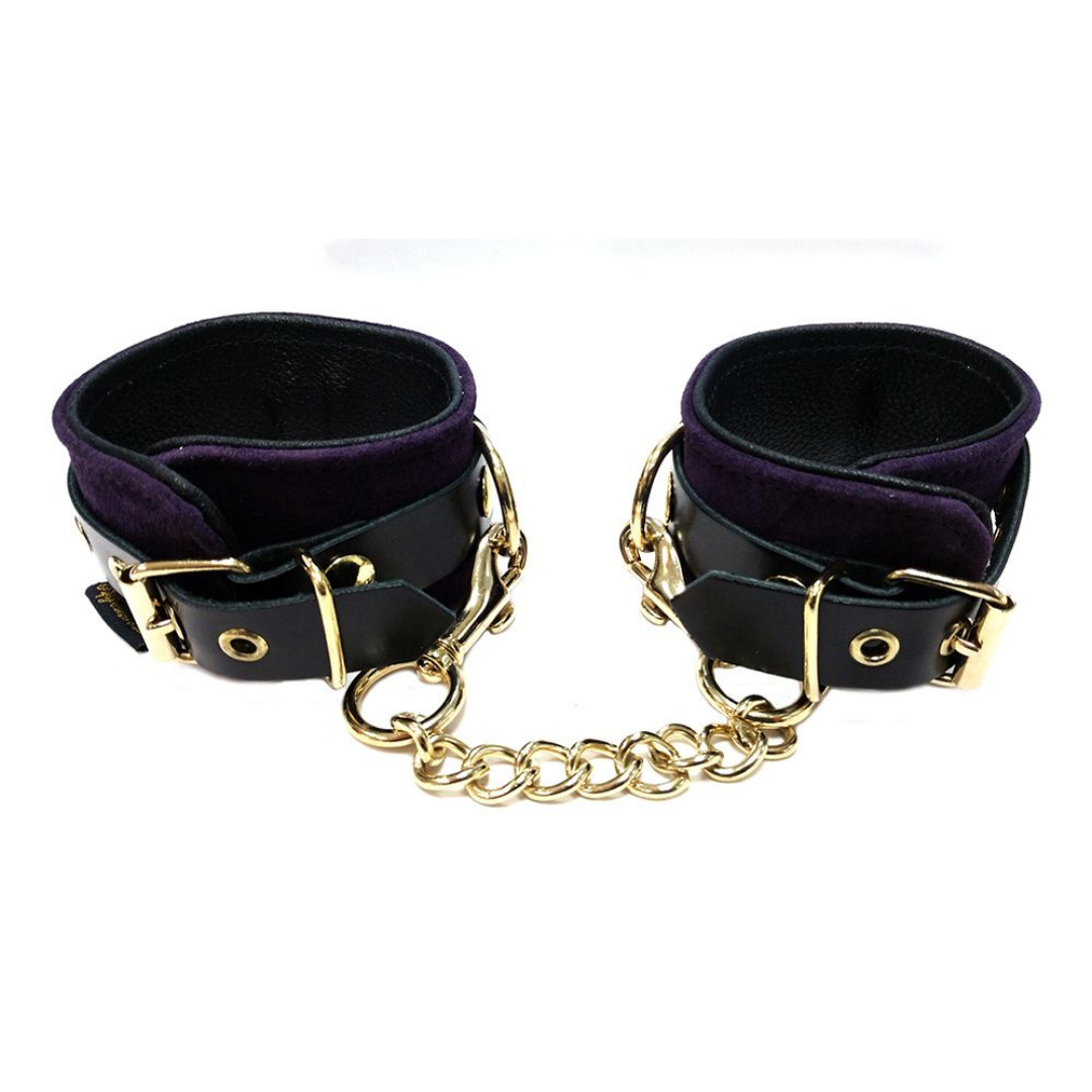 Rouge - Suede Ankle Cuffs - Purple/Black