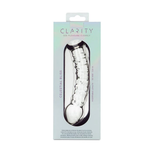 ** Clarity - Glass Dildo - Celestial Bliss