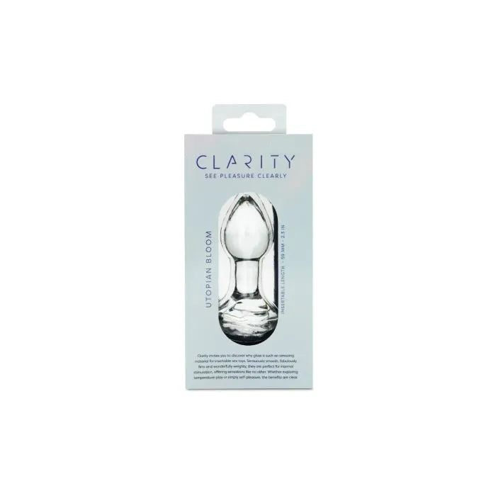 ** Clarity - Glass Dildo - Utopian Bloom