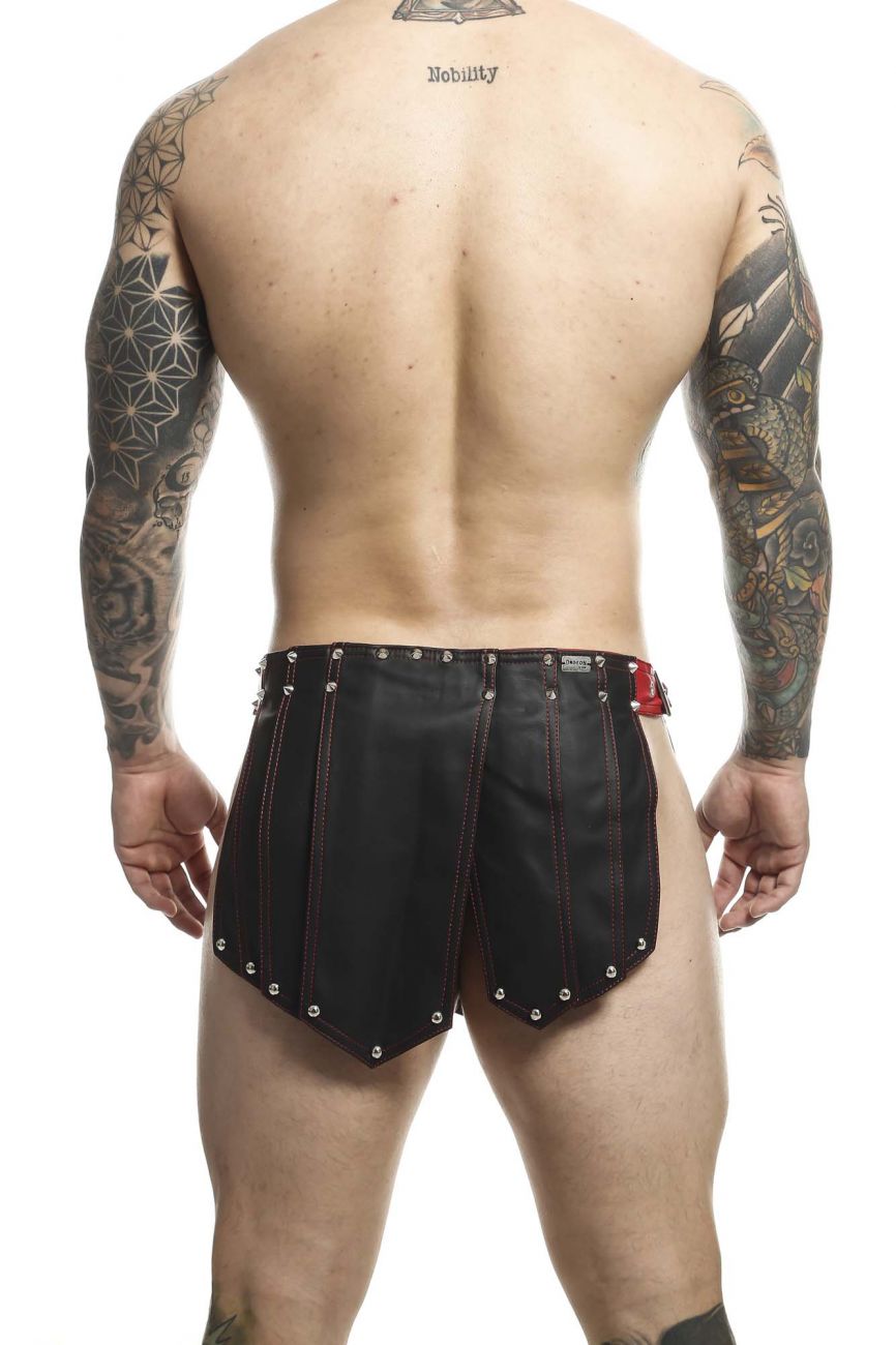 DNGEON Roman Skirt  Black/Red Black