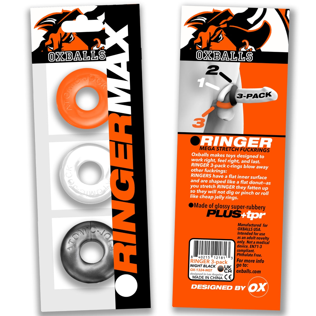 Oxballs RINGER MAX 3-pack HAZZARD
