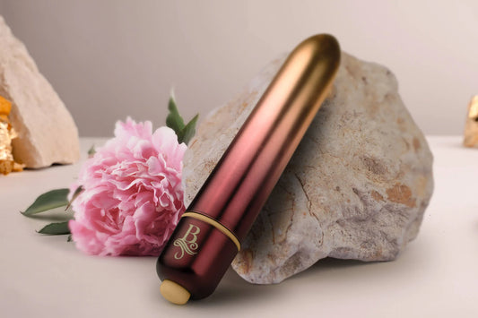 Rocks Off Debutante Bullet Vibrator Gold Red