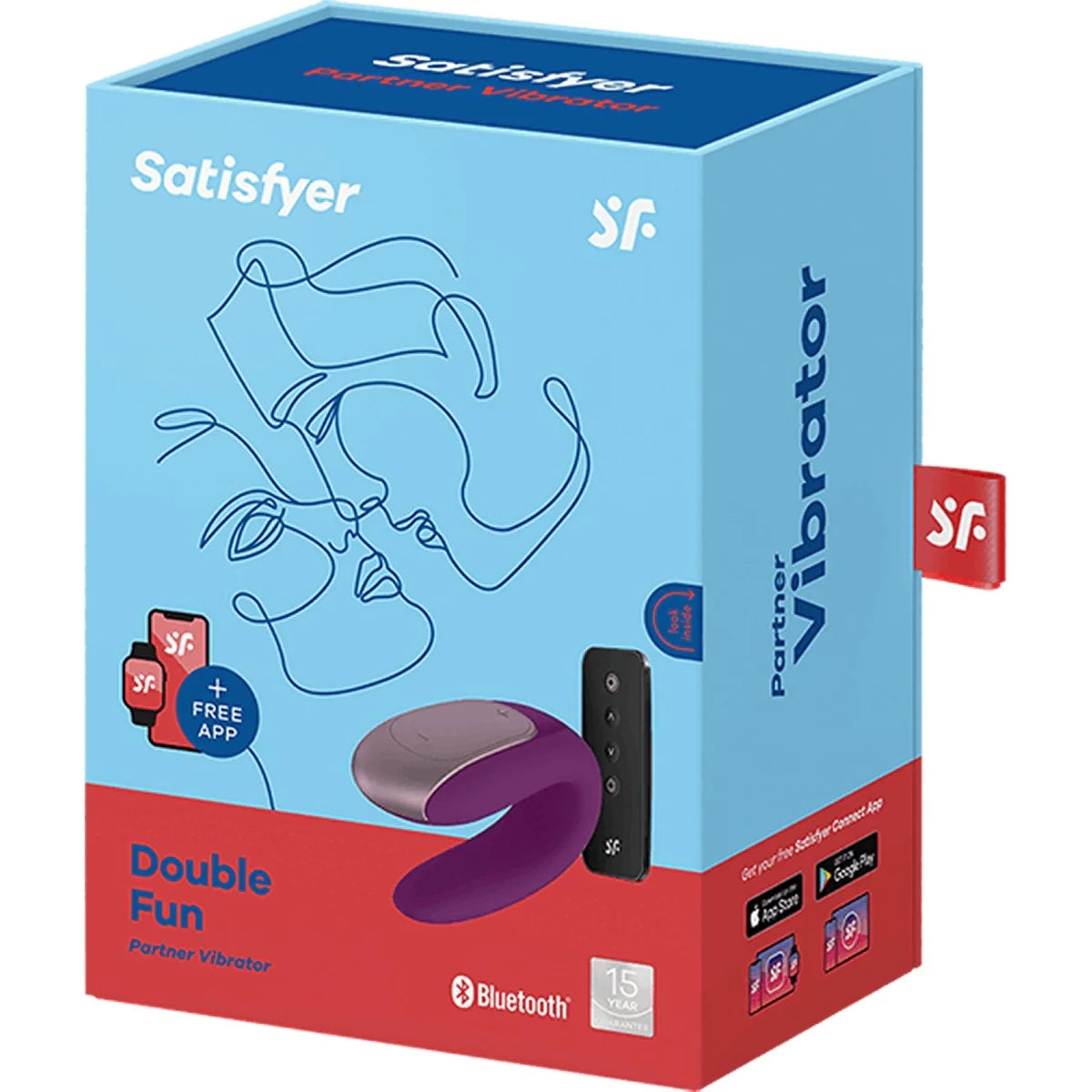 SATISFYER - Double Fun Partner Vibrator - Violet