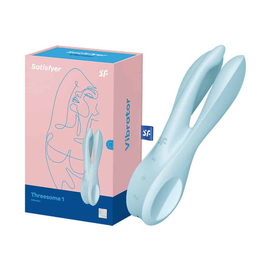* Satisfyer Threesome 1 Vibrator Light Blue