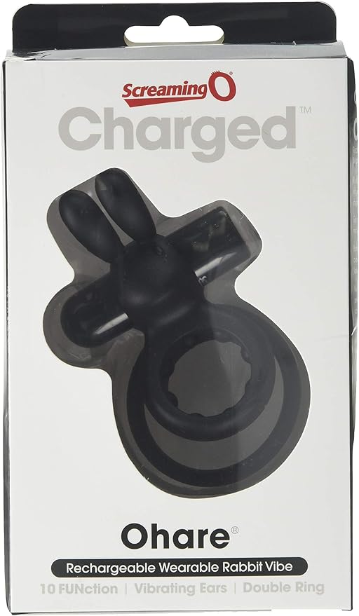 Screaming O Charged Ohare Vibrating Cock Ring - Black