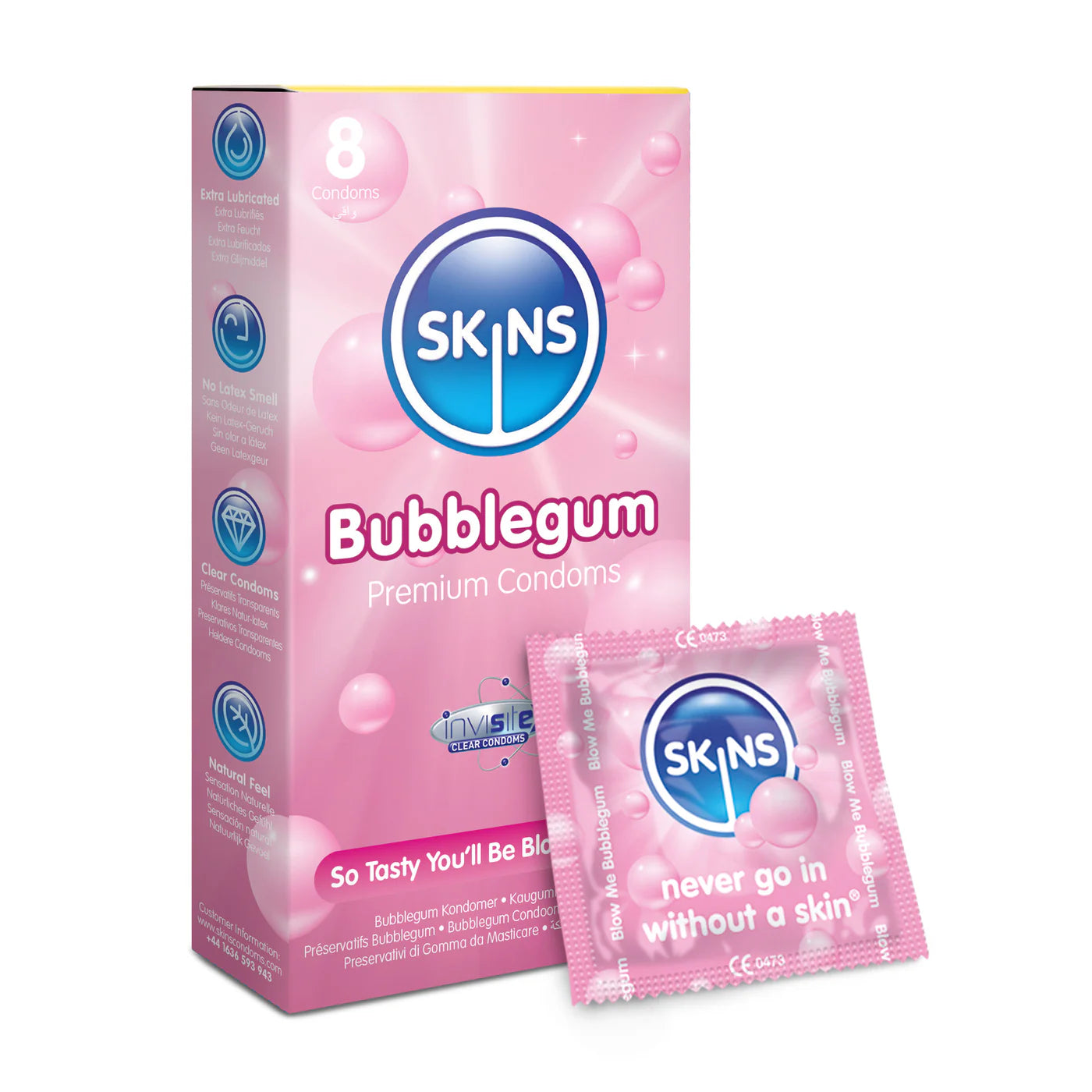 Skins Condoms Bubblegum 8 Pack