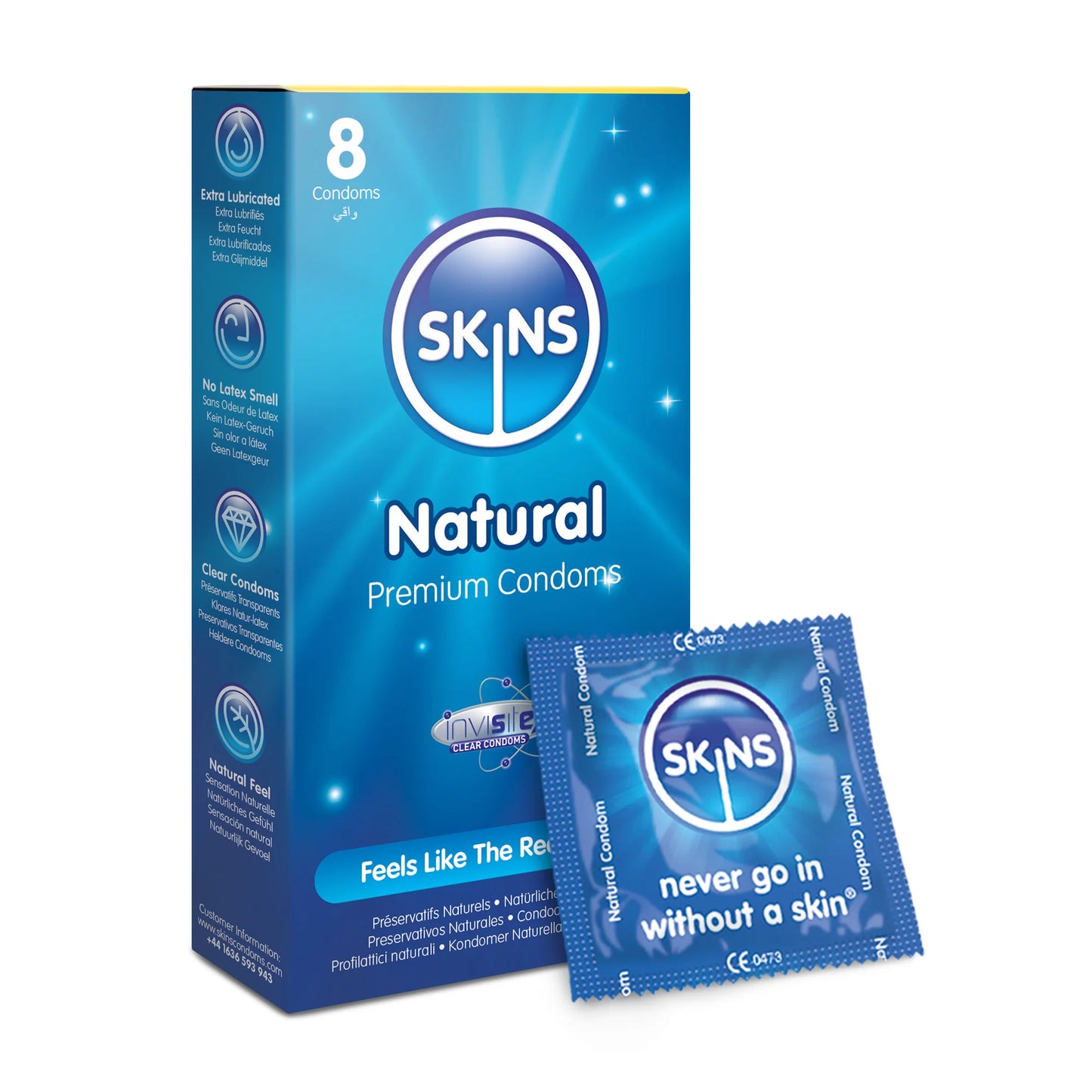 Skins Condoms Natural 8 Pack