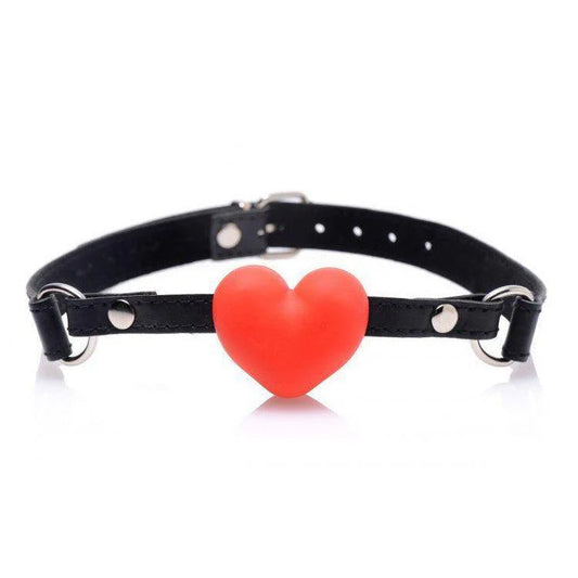 HEART BEAT SILICONE HEART MOUTH GAG