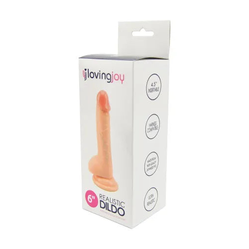 Loving Joy Realistic Dildo with Balls 6 inch