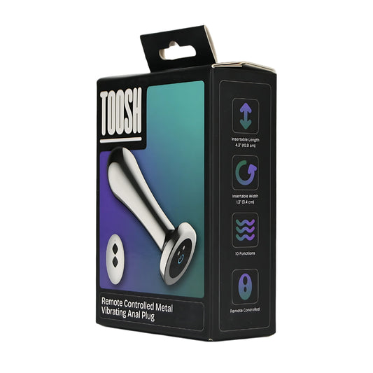 ** Toosh Remote Controlled Metal Vibrating Anal Plug