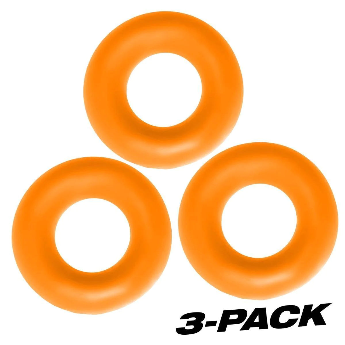 OXBALLS Fat Willy 3 Jumbo Cockrings - Orange