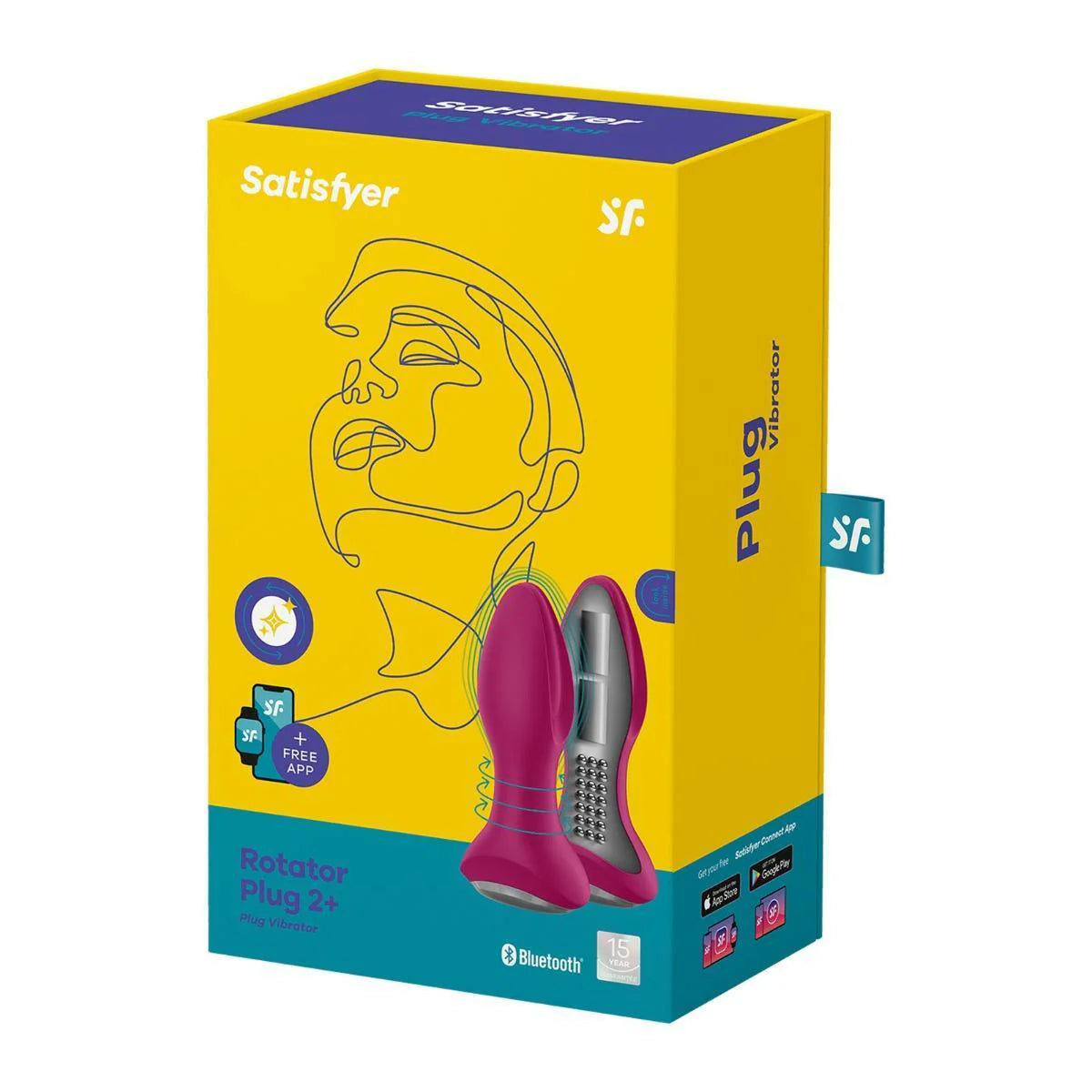 Satisfyer Rotator Plug2+ Fuchsia