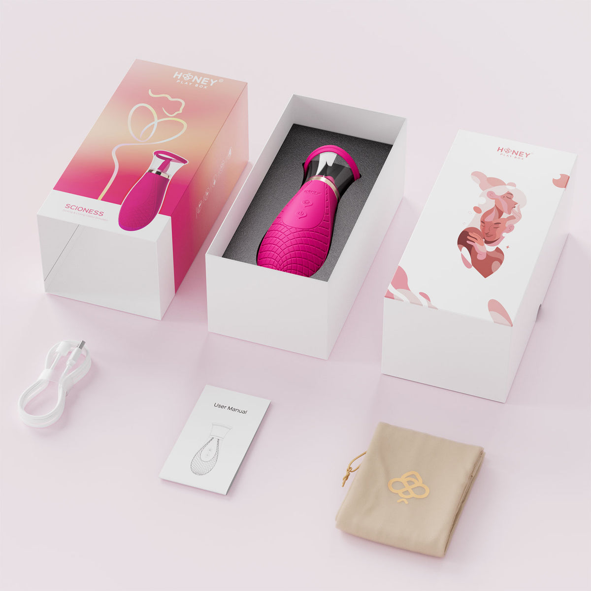 ** Honey Play Box Scioness Sucking & Licking Clitoral Stimulator