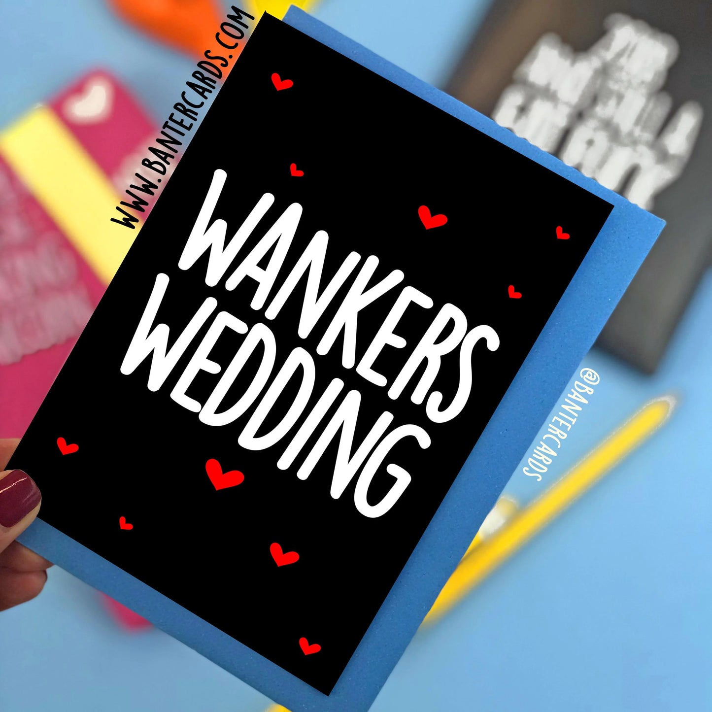 Wankers Wedding Card