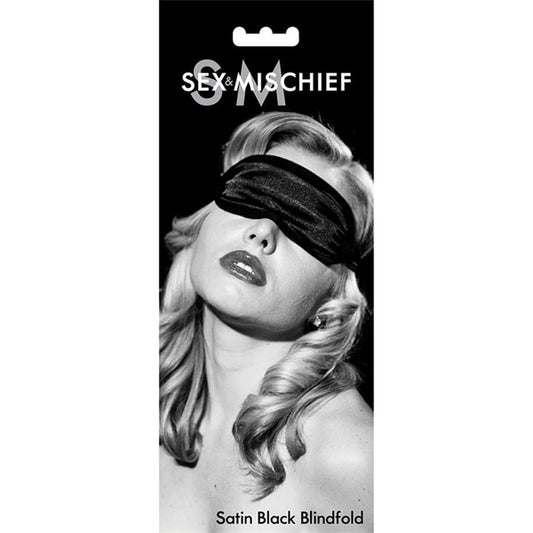 Sex & Mischief - Satin Blindfold - Black