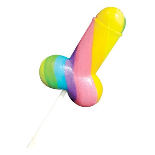 Rainbow Willy Lolly