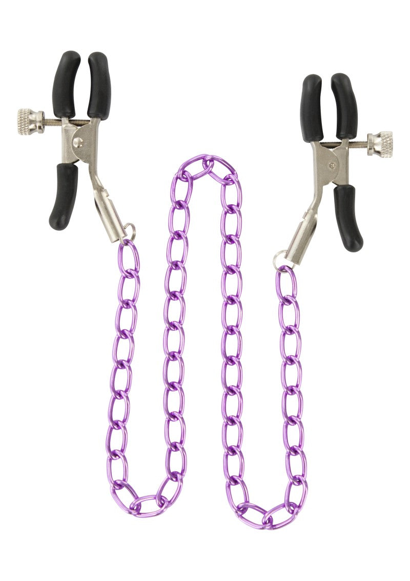 Toy Joy - Adjustable Nipple Clamps with Chain
