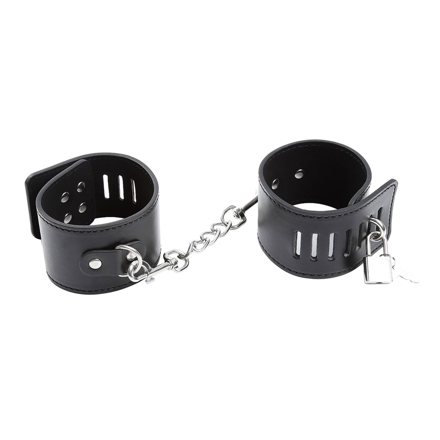 Hasp Style Ankle Cuffs Black