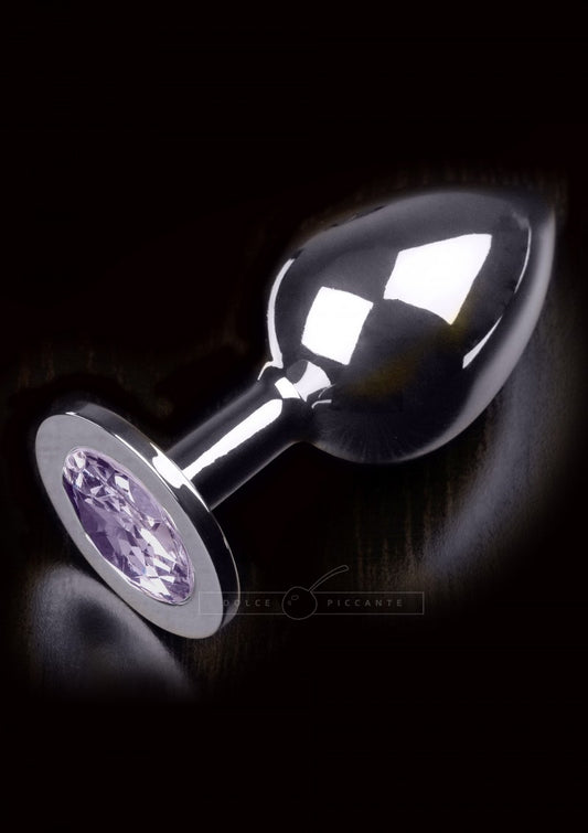 Dolce Piccante - Large Silver Plug - Purple