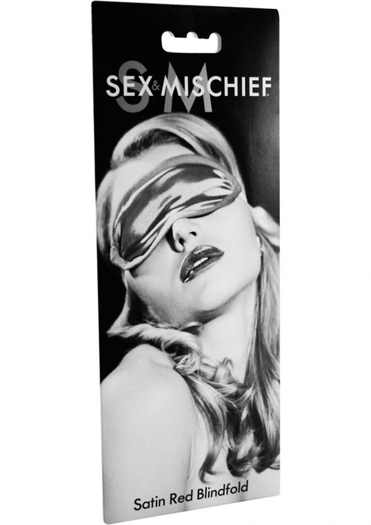 Sex & Mischief - Satin Blindfold - Red
