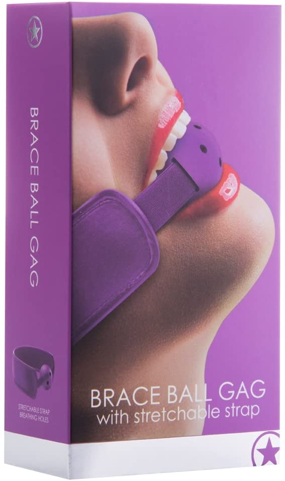 OUCH - Brace Ball Gag Purple