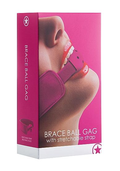 OUCH - Brace Ball Gag Pink