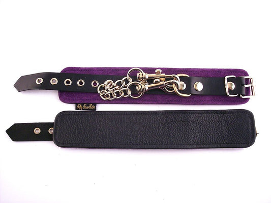 Rouge - Suede Ankle Cuffs - Purple/Black