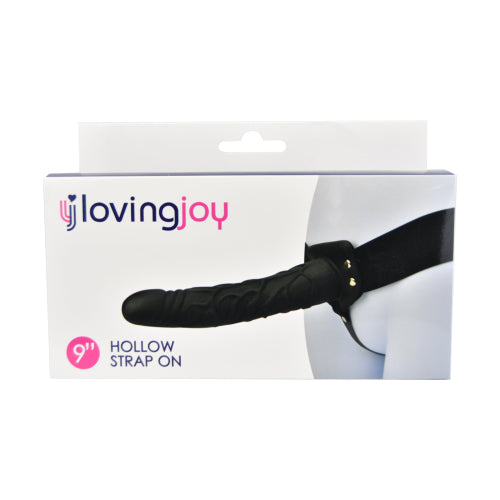 Loving Joy - Hollow Strap On 9 Inch - Black