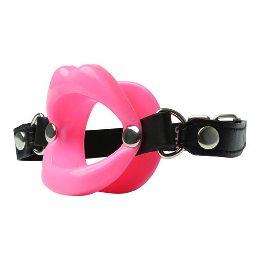 Sex & Mischief - Silicone Lips Mouth Gag - Pink
