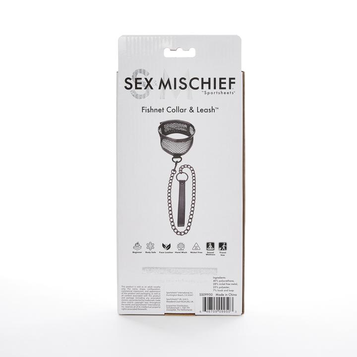 Sex & Mischief - Fishnet Collar & Leash
