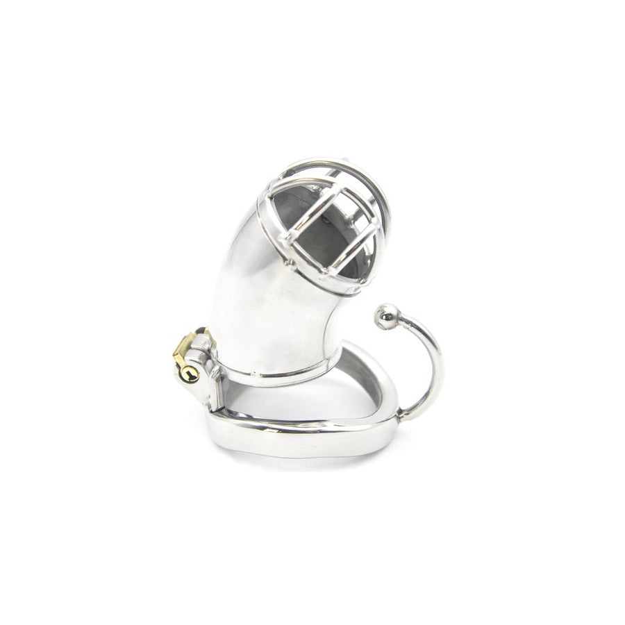 Steel Chastity Cage with Ball Hook 7 X 4 CM