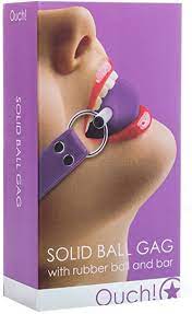 OUCH - Solid Ball Gag - Purple