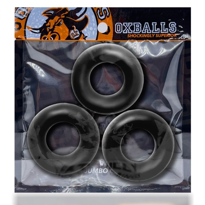 Oxballs - Fat Willy 3 Pack - Black