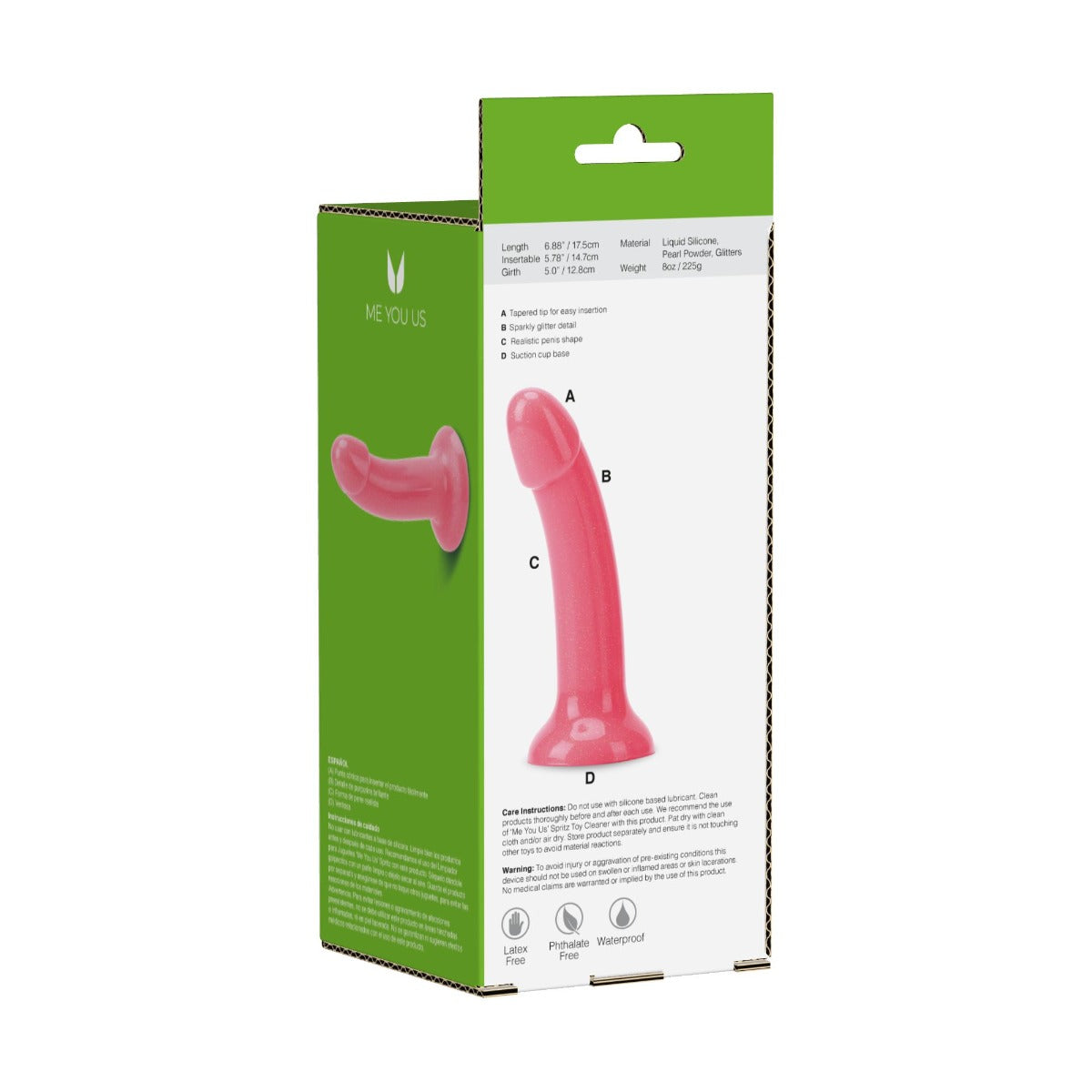 Me You Us - Shimmer Dong 6 inch - Pink